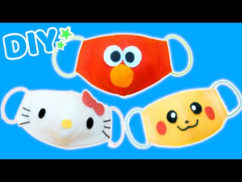 Diy How To Make 3d Mask For Kids 簡単に作れるかわいい子供用立体マスク 子どもの好きなキャラクターを苦しくない立体マスクで作ってみました Youtube