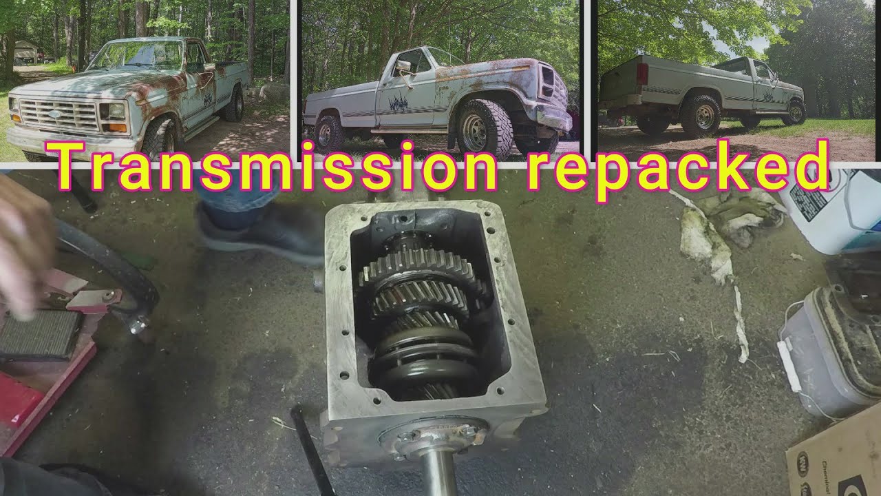 1984 F150 Bullnose manual transmission repacked and cleaned. Repair car Pt13 YouTube