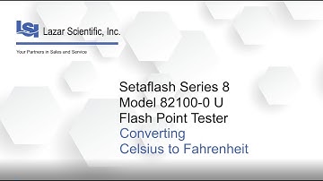 Setaflash Series 8 Models 82100 0 to 82160 0 converting Celsius to Fahrenheit