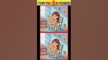 Only Genius Can Find 5 Differences 😎| Visual Puzzle | Spot the Difference Test #shorts #find #viral