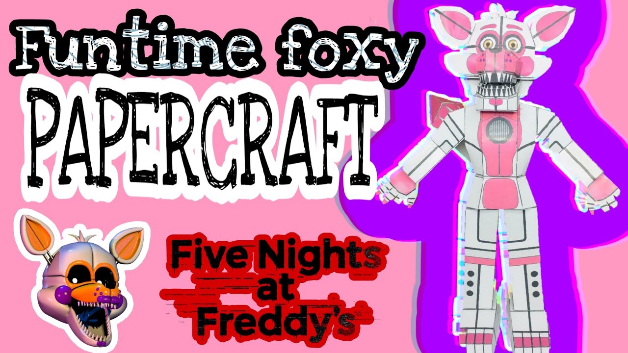 FNaF 2--Withered Golden Foxy Plush Papercraft by