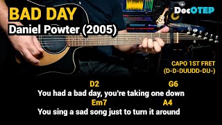 Bad Day - Daniel Powter 2005 Easy Guitar Chords Tutorial With Lyrics