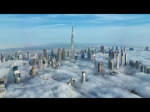 mount Snuble Rød dato World's tallest building above the clouds, Burj Khalifa & Dubai skyline -  YouTube