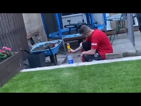 Dad makes an impressive water bottle rocket with lighter gas for son *Incredible Video* || WooGlobe
