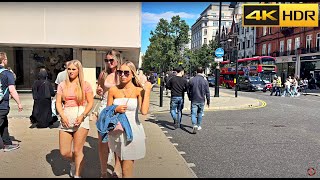 London Hot Summer - 2023 | Best Places for Touristic Walks [4K HDR]