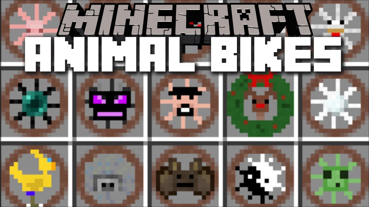 Minecraft ANIMAL BIKE MOD / RIDE ALL MINECRAFT MOBS!! Minecraft - YouTube
