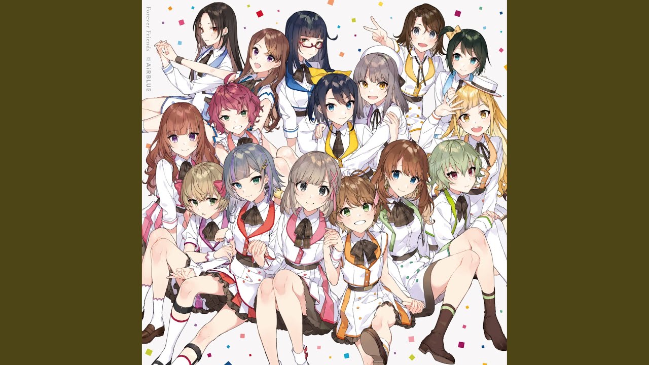 CUE! AiRBLUE Forever Friends 全員直筆サインポスター CUE! AiRBLUE Forever Friends 全員直筆サインポスター CUE