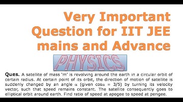 A Satellite of mass m is revolving around the earth in a circular orbit of certain radius.