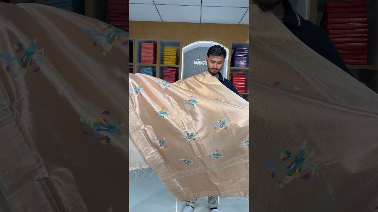 Pure Fully Zari Woven Parrot Motif Paithani Dupatta