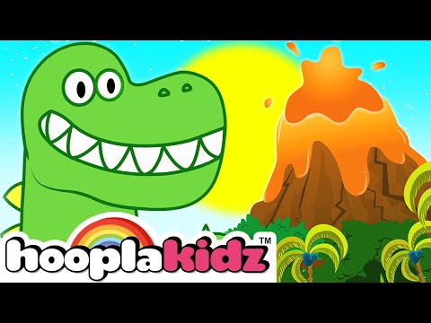 HooplaKidz Kids Songs | The Dinosaur Song And More