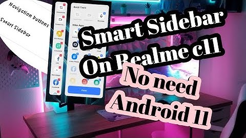 Smart Sidebar on |Realme C11  How to enable