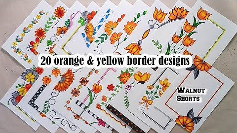 20 BEAUTIFUL BORDER DESIGNS/PROJECT WORK DESIGNS/A4 SHEET/FILE/FRONT PAGE DESIGN FOR SCHOOL PROJECTS