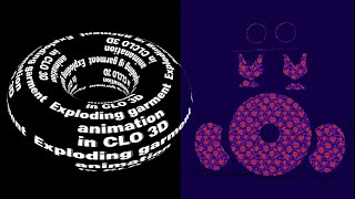 Exploding garment animation in CLO