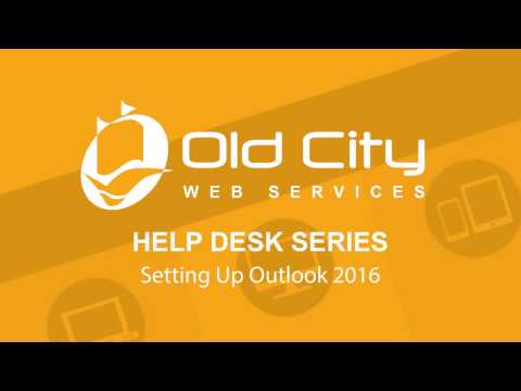 How to Setup Your Old City Web Services Email In Outlook 2016