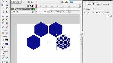 Flash Tutorial - Cool Shapes with the Transform Tool
