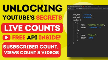 🚀 Explore Real-time YouTube Insights with Our Free API! Live Subscriber and Views count API for Free