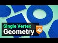 Turn a single vertex into geometry using ONLY modifiers!