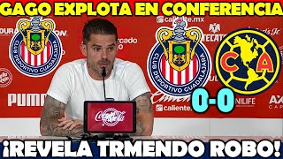 ✅INCREIBLE | Mira Lo Que Dijo Fernando Gago Tras EMPATE de Chivas vs América EXPLOTA EN CONFERENCIA