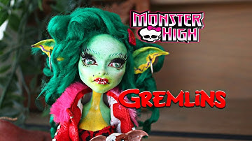 customizing process step by step transforming a monster high in Greta from gremlins.beste ever