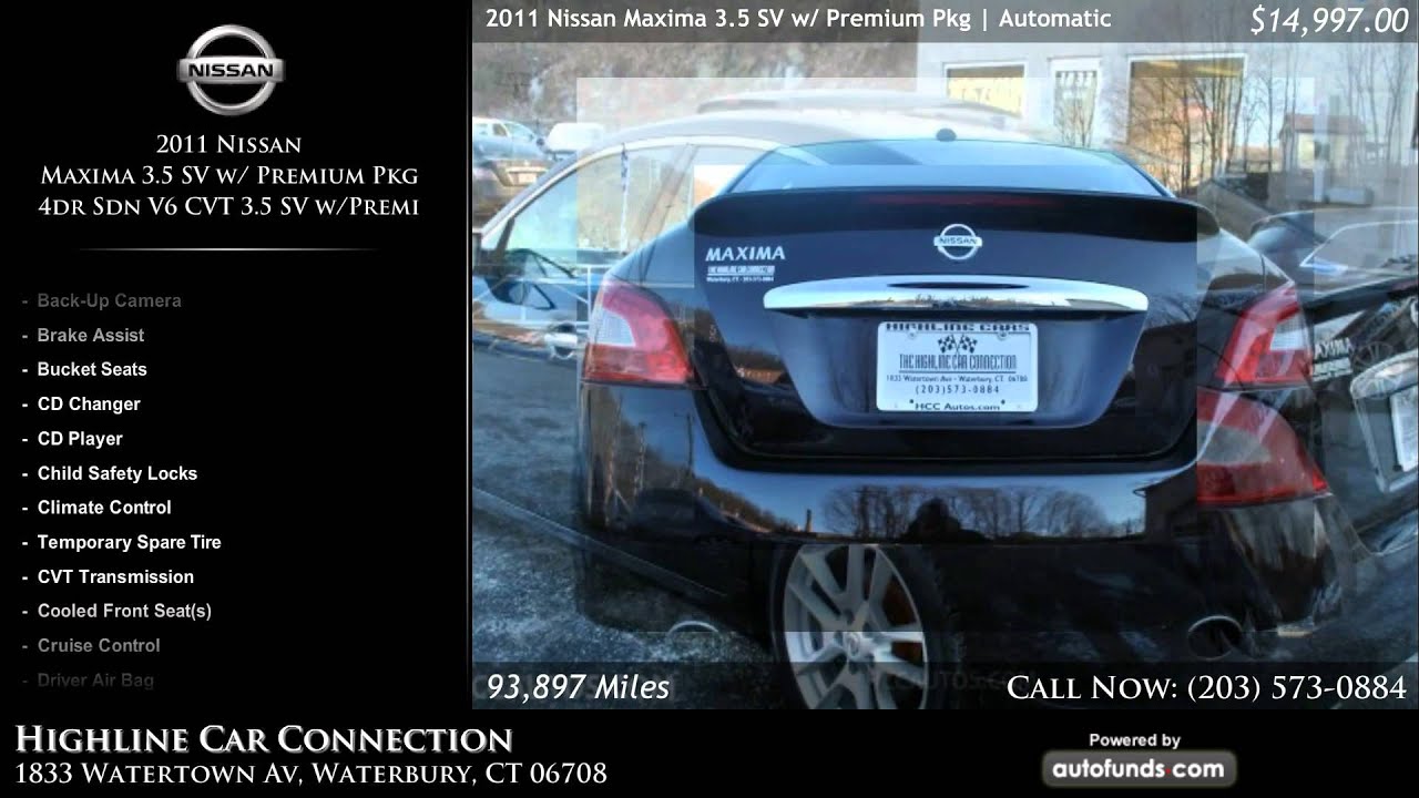 Used 2011 Nissan Maxima Highline Car Connection, Waterbury, CT SOLD