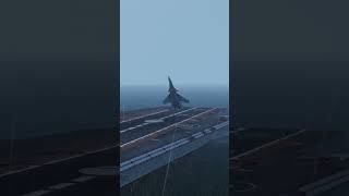 Rainy Cobra Landing In The Su-33 In Dcs. #Shorts #Cobra #Aircraftcarrier #Su33