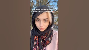 Exploring my hometown as Muslim Revert in Poland | How many times i set my Hijab? | #Shorts