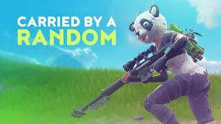 DAKOTAZ CARRIED BY A RANDOM! (Fortnite Battle Royale)