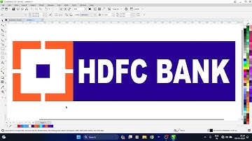 HDFC Bank Logo in Coreldraw - Coreldraw Tutorial in Hindi
