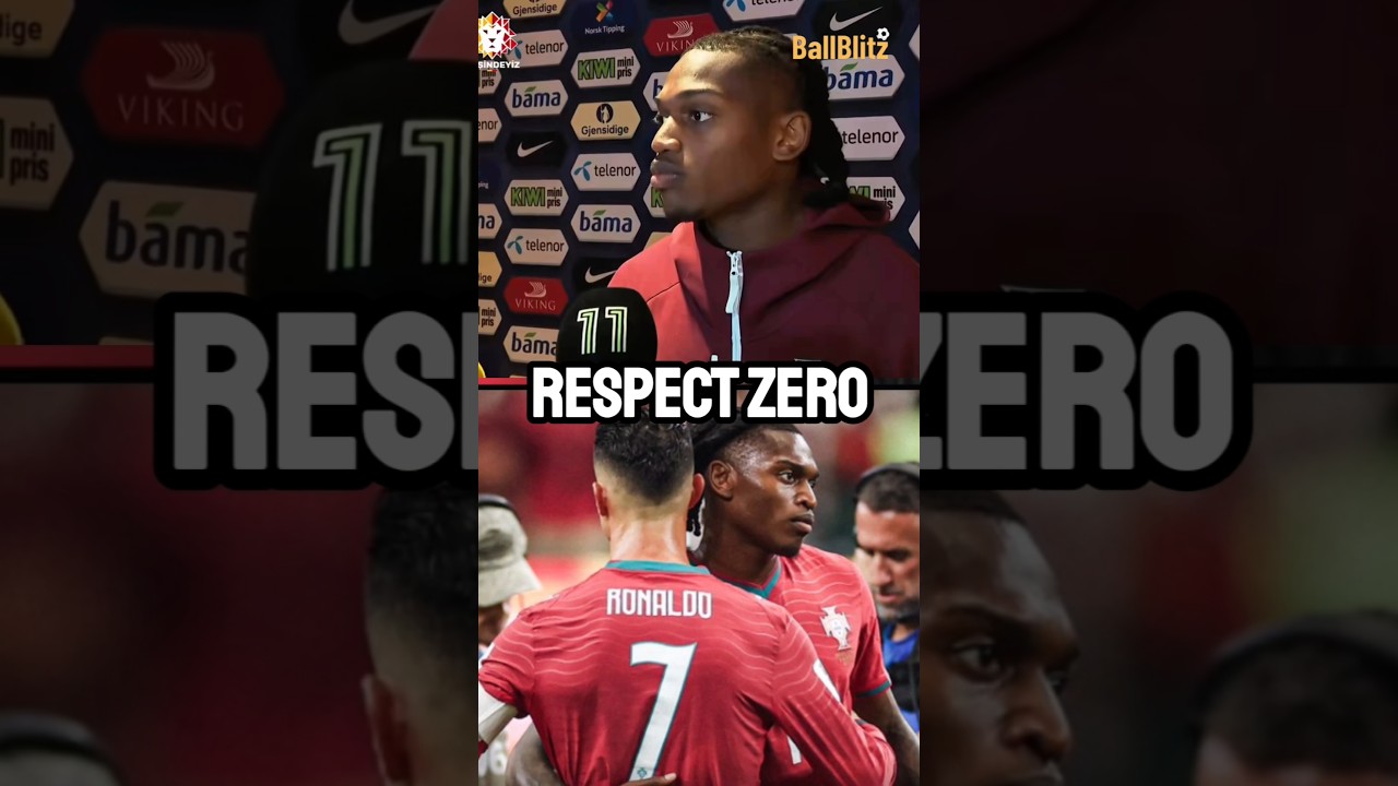 Rafael Leão's crazy response to why he took Ronaldo's number 7! 😭☠️