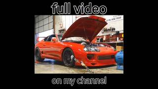 crazy supra mk4 dyno pull full video on my channel #suprafit #supra #mk4 #shorts #automobile #boost