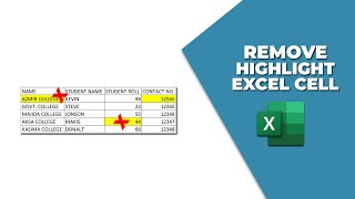 How to remove highlight in excel cell Update