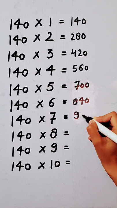 write the Table of 140 in 20 second only..#hack #maths #mathstricks @study_care0