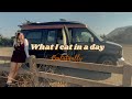 Living in a van | What I eat in a day realistically