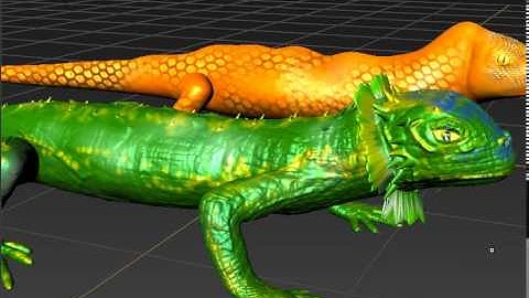 lizard creation in mudbox