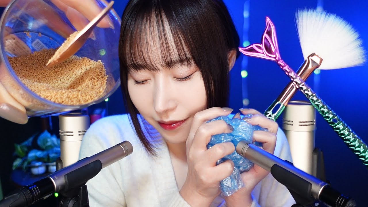 【ASMR】200%目を開けていられない寝落ち確定トリガー【No mouth sounds】