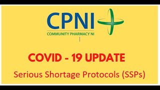 CPNI Training for Community Pharmacy Teams: Serious Shortage Protocols (SSPs)