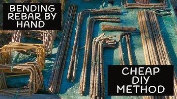 DIY REBAR bending method FOR A FULL SQUARE / CHEAP!