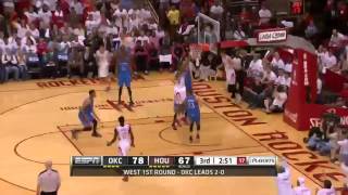 Thunder vs Rockets Game 3 Highlights April 27, 2013