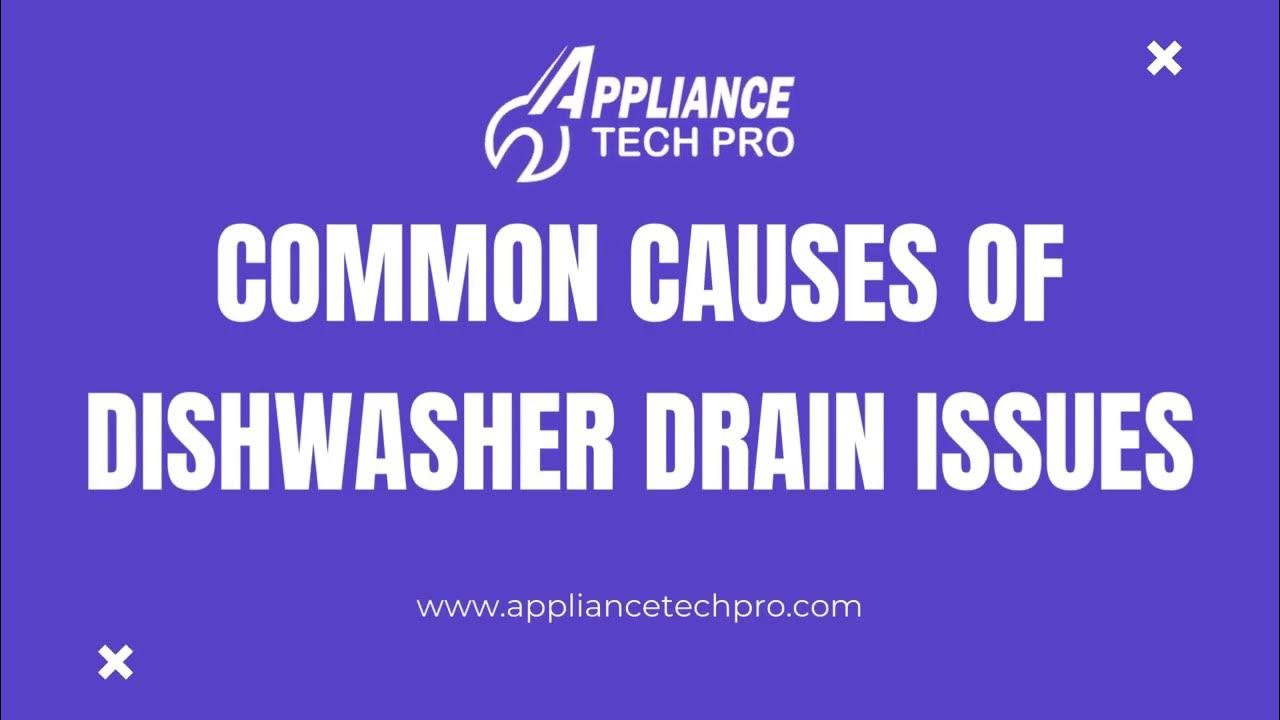 Top 5 Reasons Your Dishwasher Isn't Draining Properly! YouTube