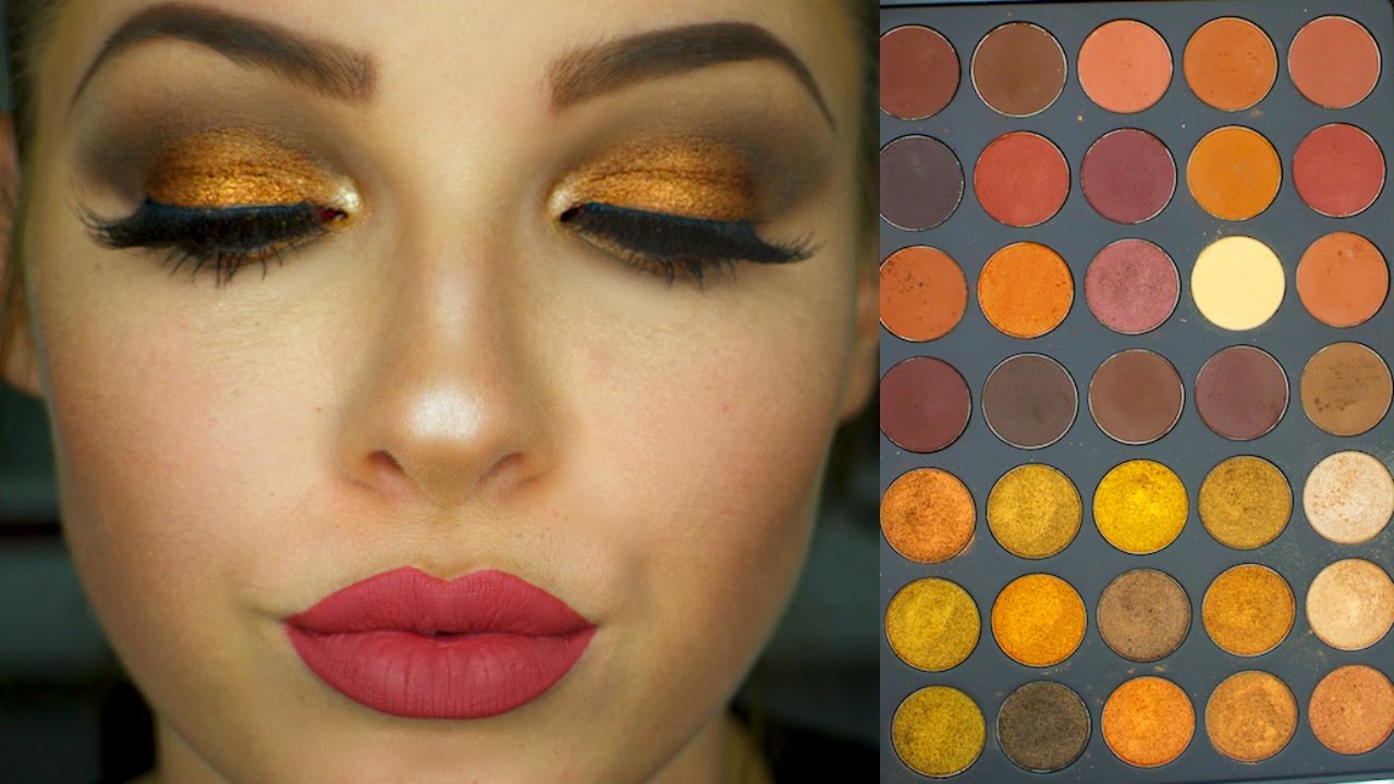 READY SET GOLD MORPHE 35R EYESHADOW TUTORIAL CC Suarez Makeup