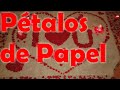 DIY SAN VALENTIN 14 de febrero DECORACION PETALOS DE ROSA (PAPEL)