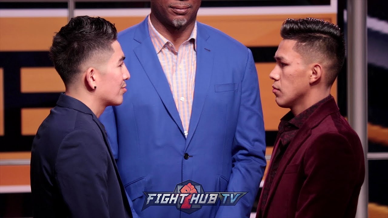 boxing news pacquiao LEO SANTA CRUZ VS. MIGUEL FLORES - FULL FACE OFF VIDEO