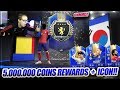 FIFA 19: MEGA PACKLUCK!! 5.000.000 COINS In Premier League TOTS FUT CHAMPIONS REWARDS PACK OPENING😱😱