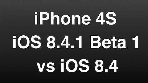 iOS 8.4.1 beta 1 vs iOS 8.4 on iPhone 4S