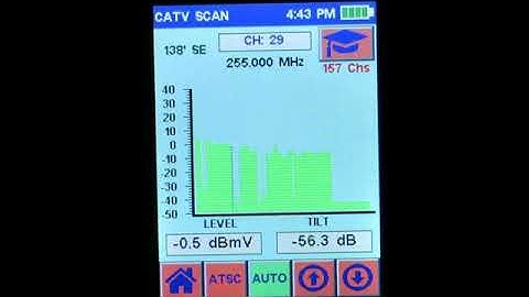 Psiber- The SignalScout Signal Level Meter   ATSC   CATV Scan