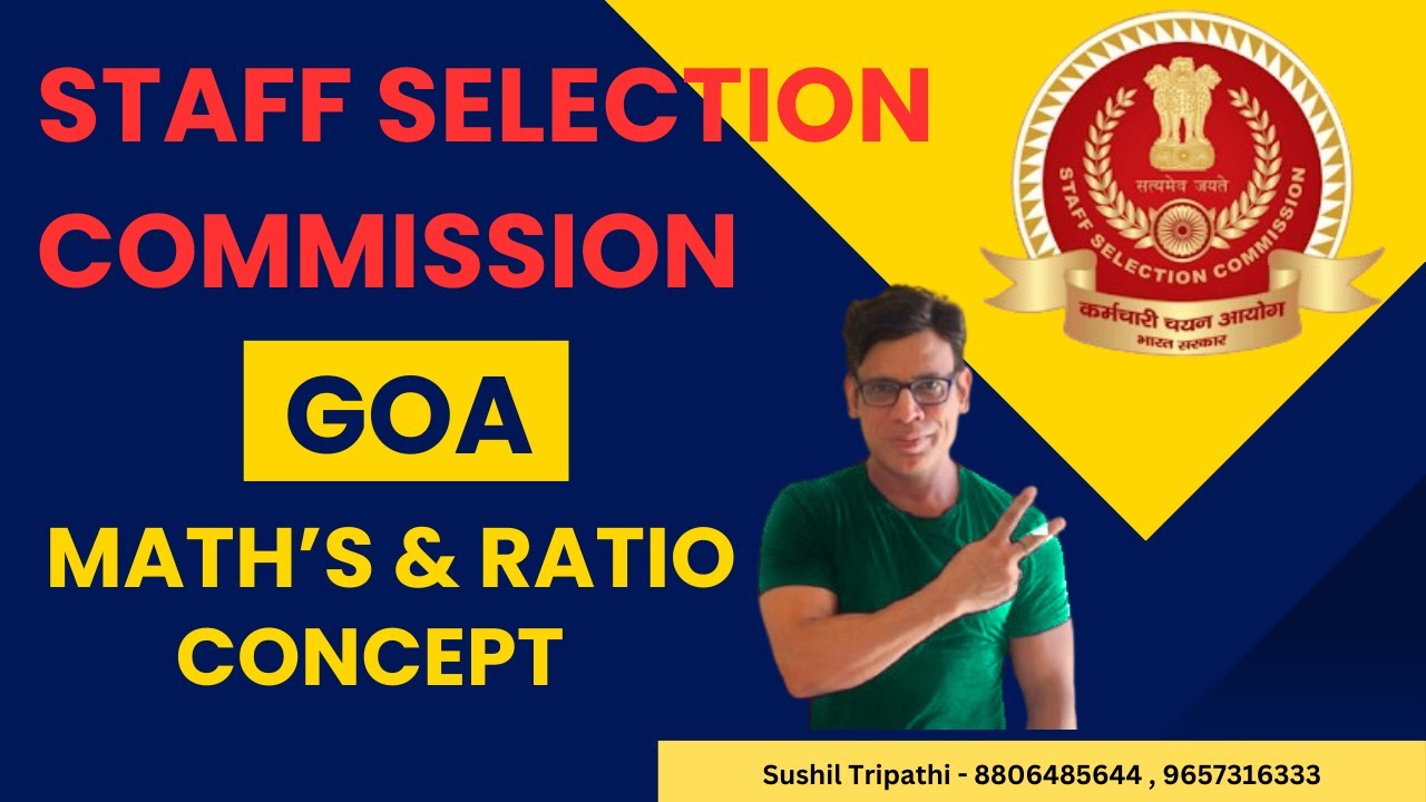 Goa SSC Math's Ratio Concept, Math's and Ratio concept for Competitive Exams with Solutions