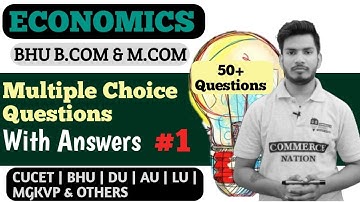 Economics MCQ 50   BHU Bcom, Mcom , CA, NET, JRF By Aman Sir