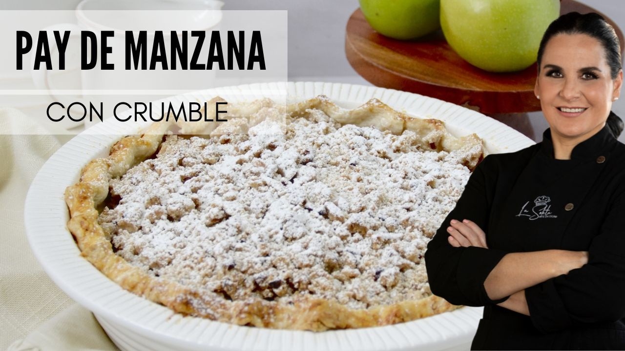 Cómo Hacer Pay de Manzana con Crumble | Receta Casera Paso a Paso 🍎