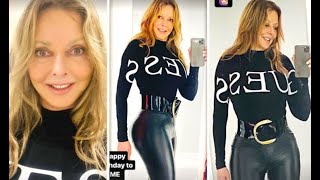 Carol Vorderman marks 61st birthday in eye-popping leather look as curves steal limelight