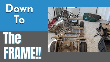Stripping an EZ-GO TXT to the frame!!! (Swamp Thing Part 2)